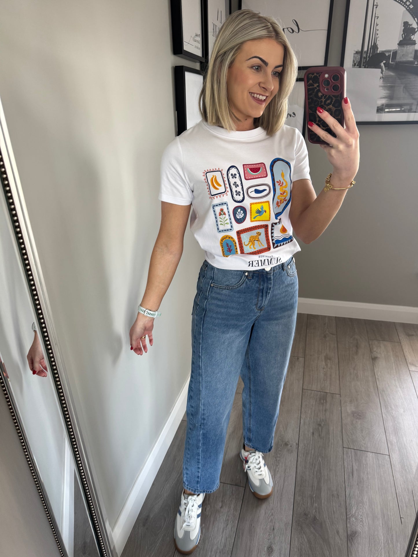 Rant & Rave Bobby Mid Blue Barrel Jean