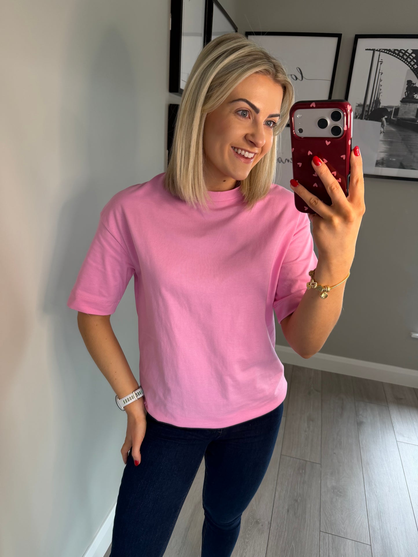 Kaffe KAtomina Pink Frosting T-Shirt