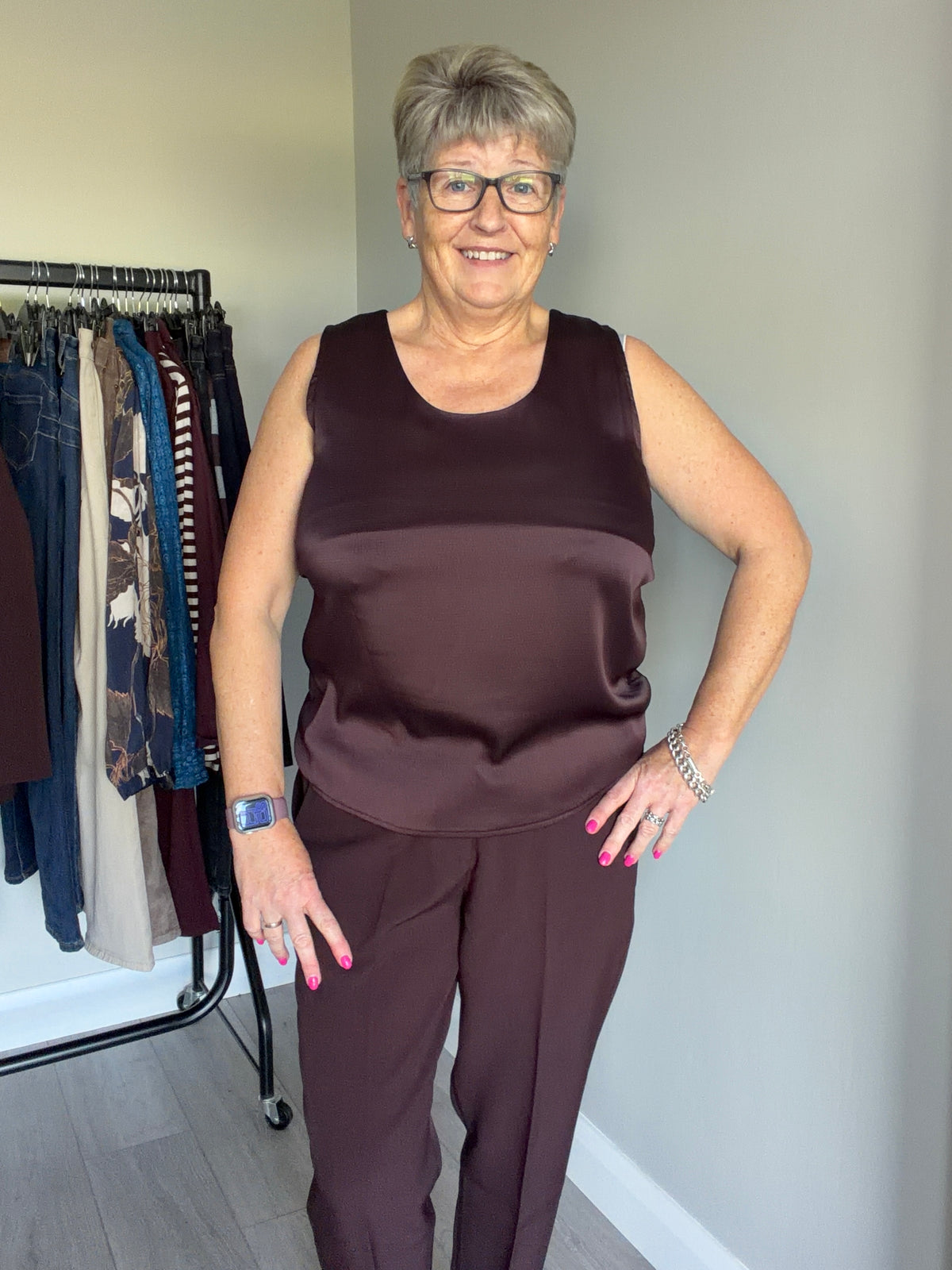 Rant & Rave Emma Aubergine Top