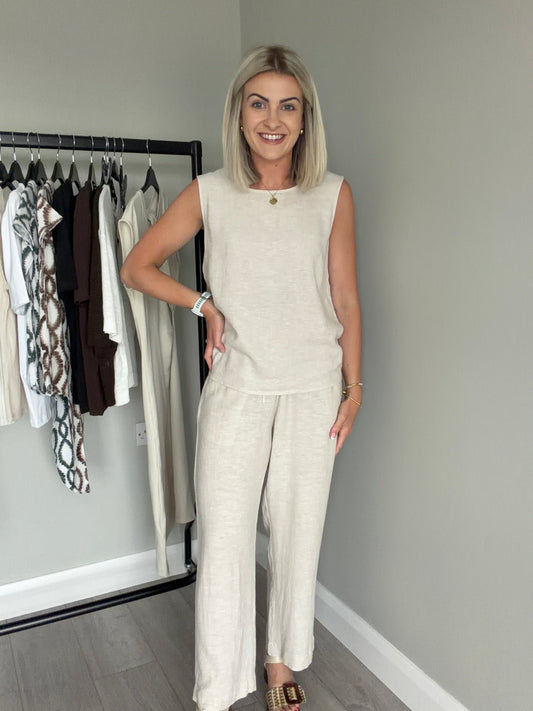 Freequent Moonbeam Melange Trousers