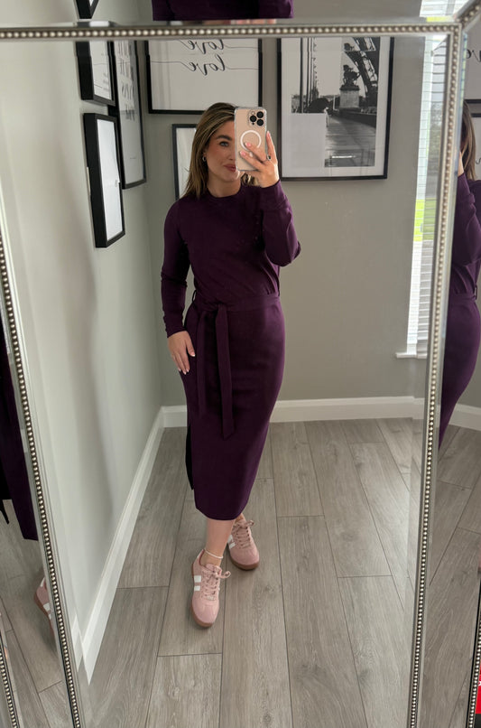 Relax & Renew Lynette Plum Dress