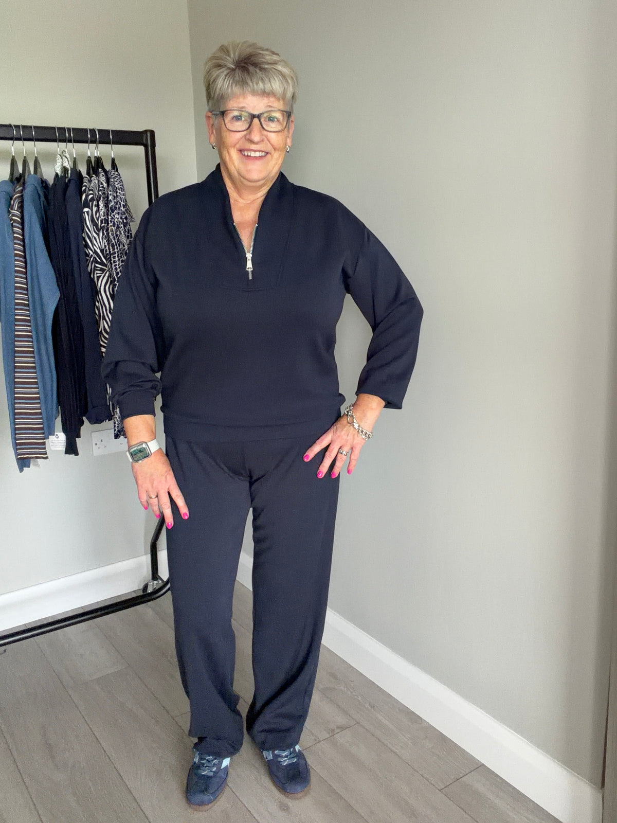 B.Young BYpusti Dark Sapphire Straight Pants