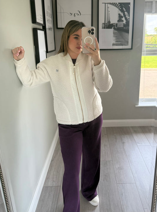 Relax & Renew Heidi Cream Borg Bomber
