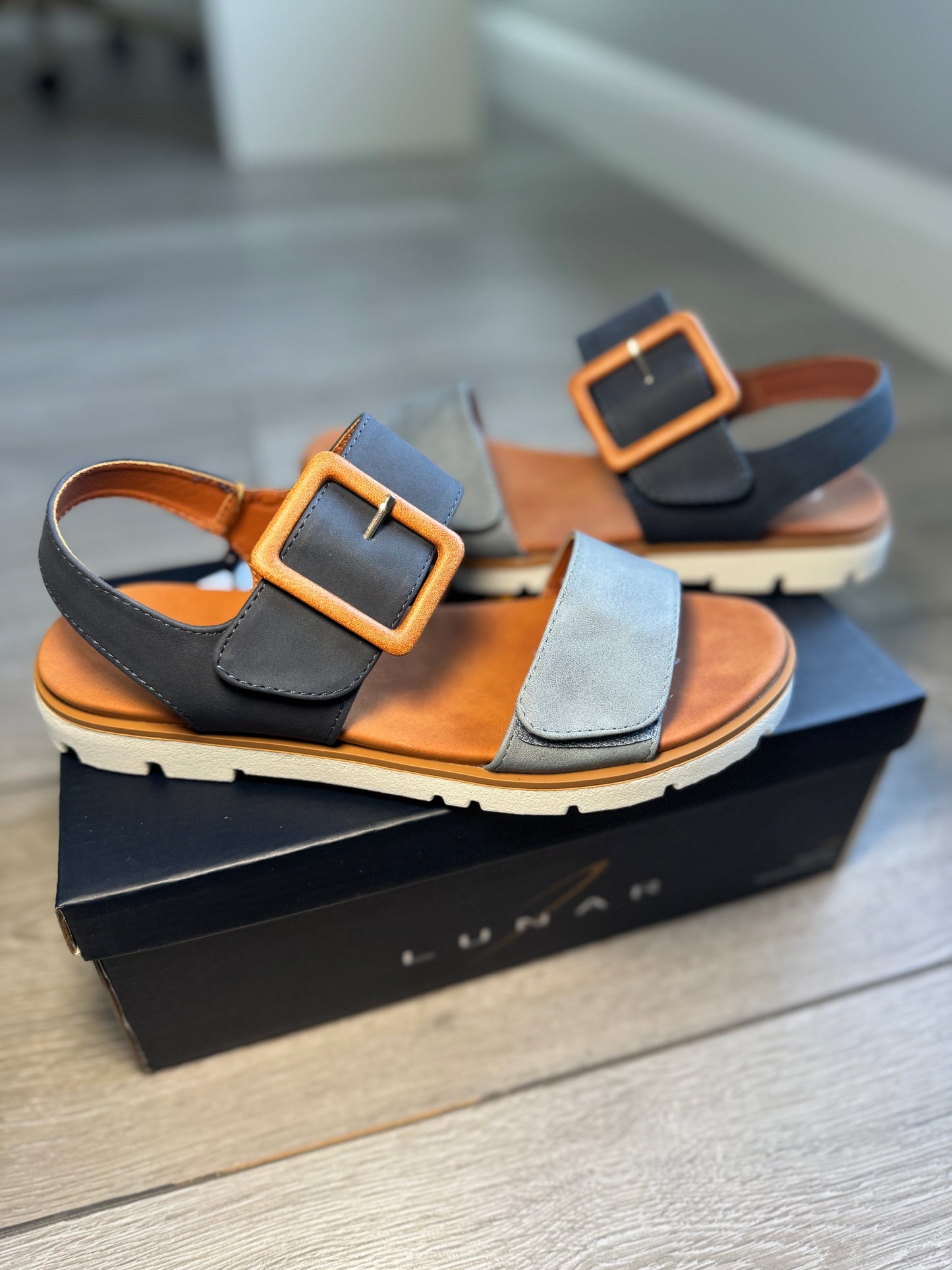 Lunar Gabby Navy/Blue Sandal