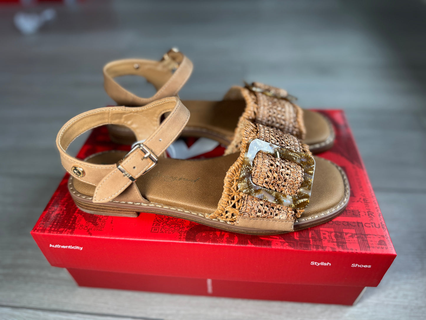 XTI Camel Weave Sandal