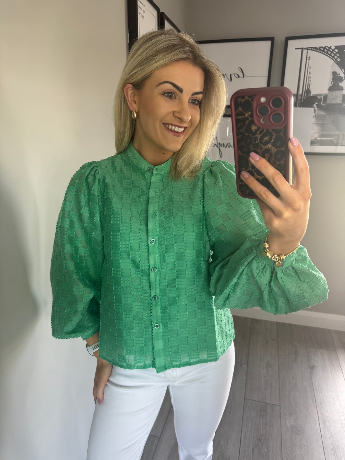 Rant & Rave Zuri Green Blouse