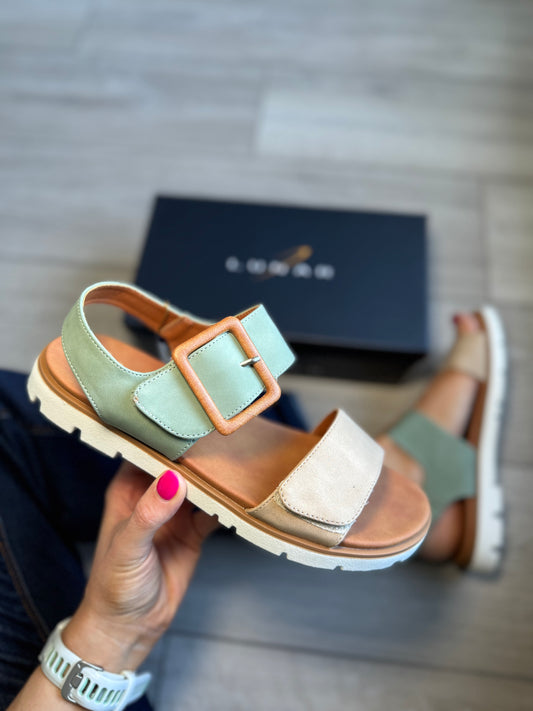 Lunar Gabby Mint/Beige Sandal