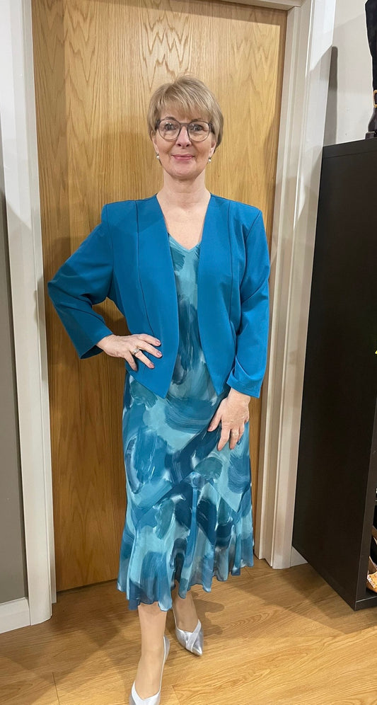 Glitz Teal Multi Two Piece