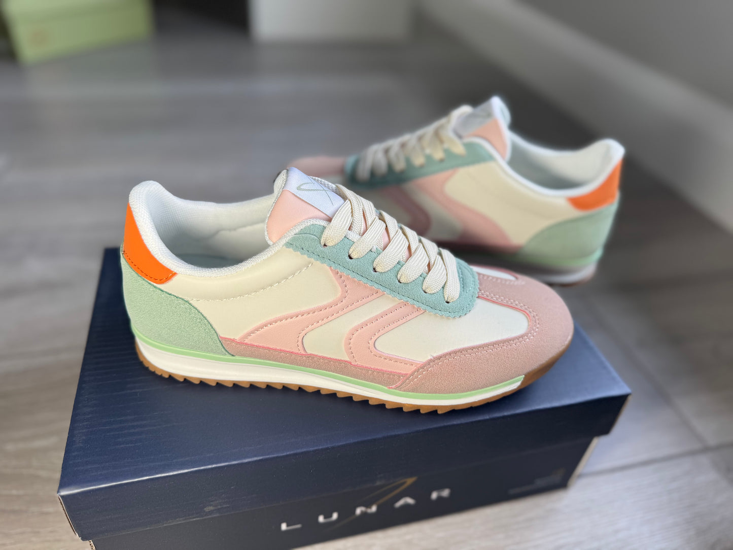 Lunar Zoe Beige Multi Trainer