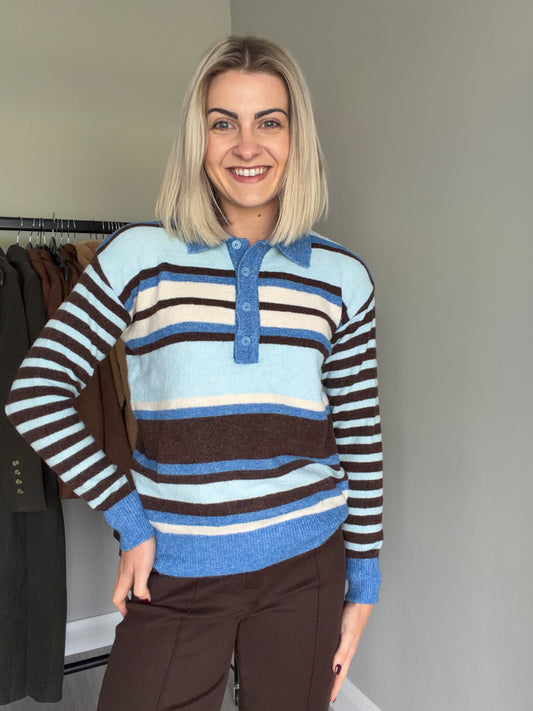 Rant & Rave Judith Blue Collar Jumper