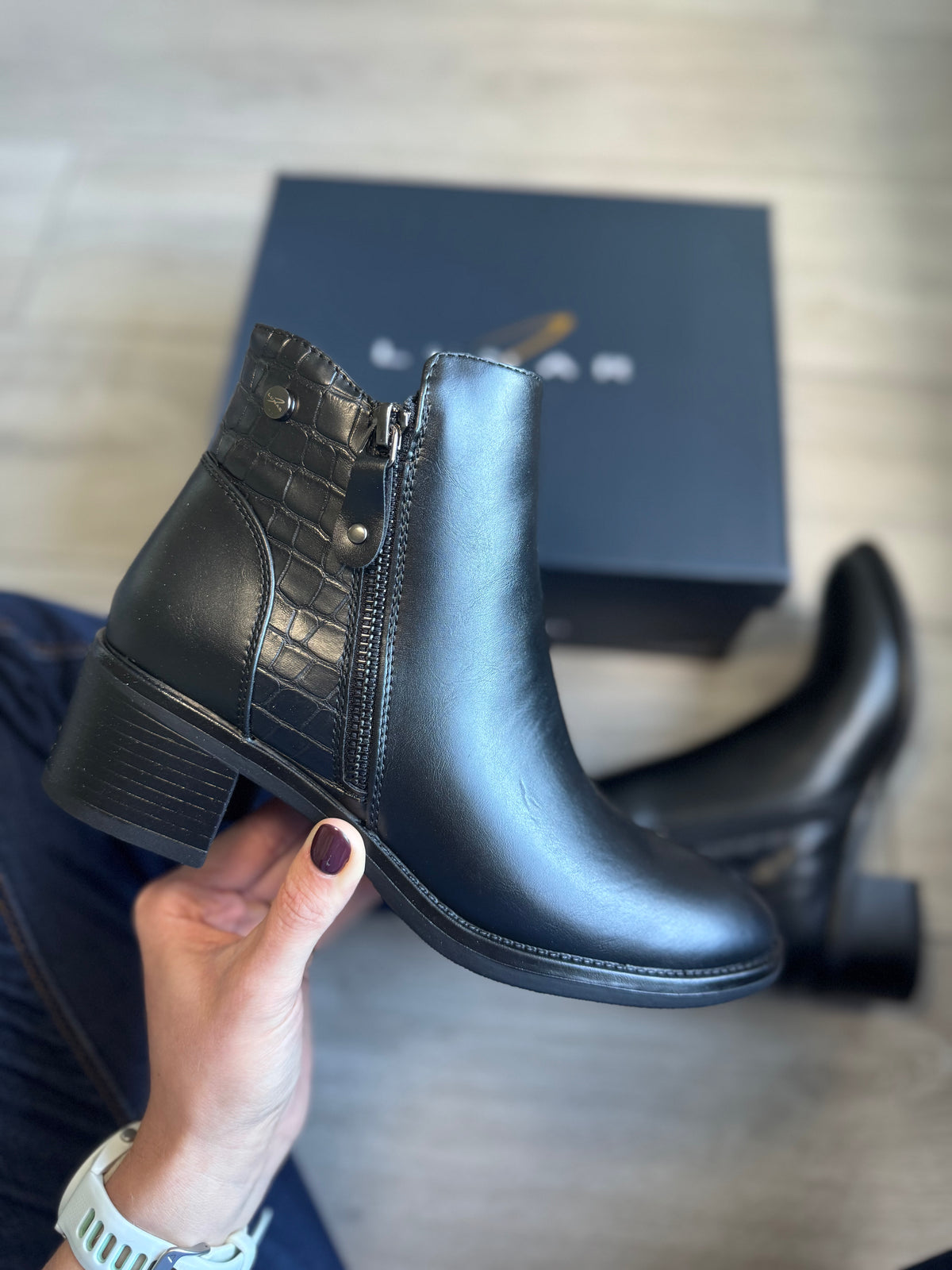 Lunar Hayley Black Ankle Boot