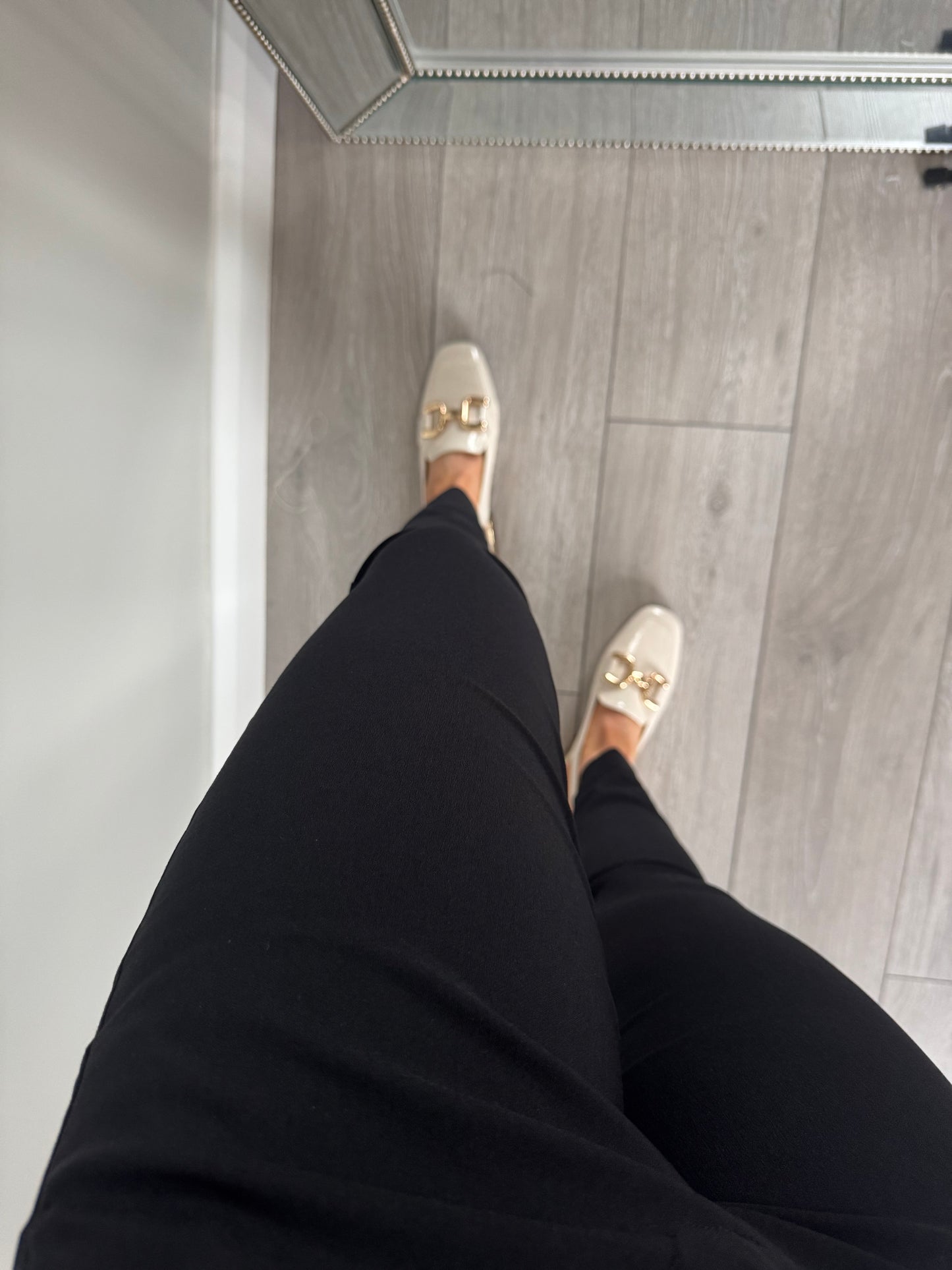 Freequent Black Bengaline Trousers