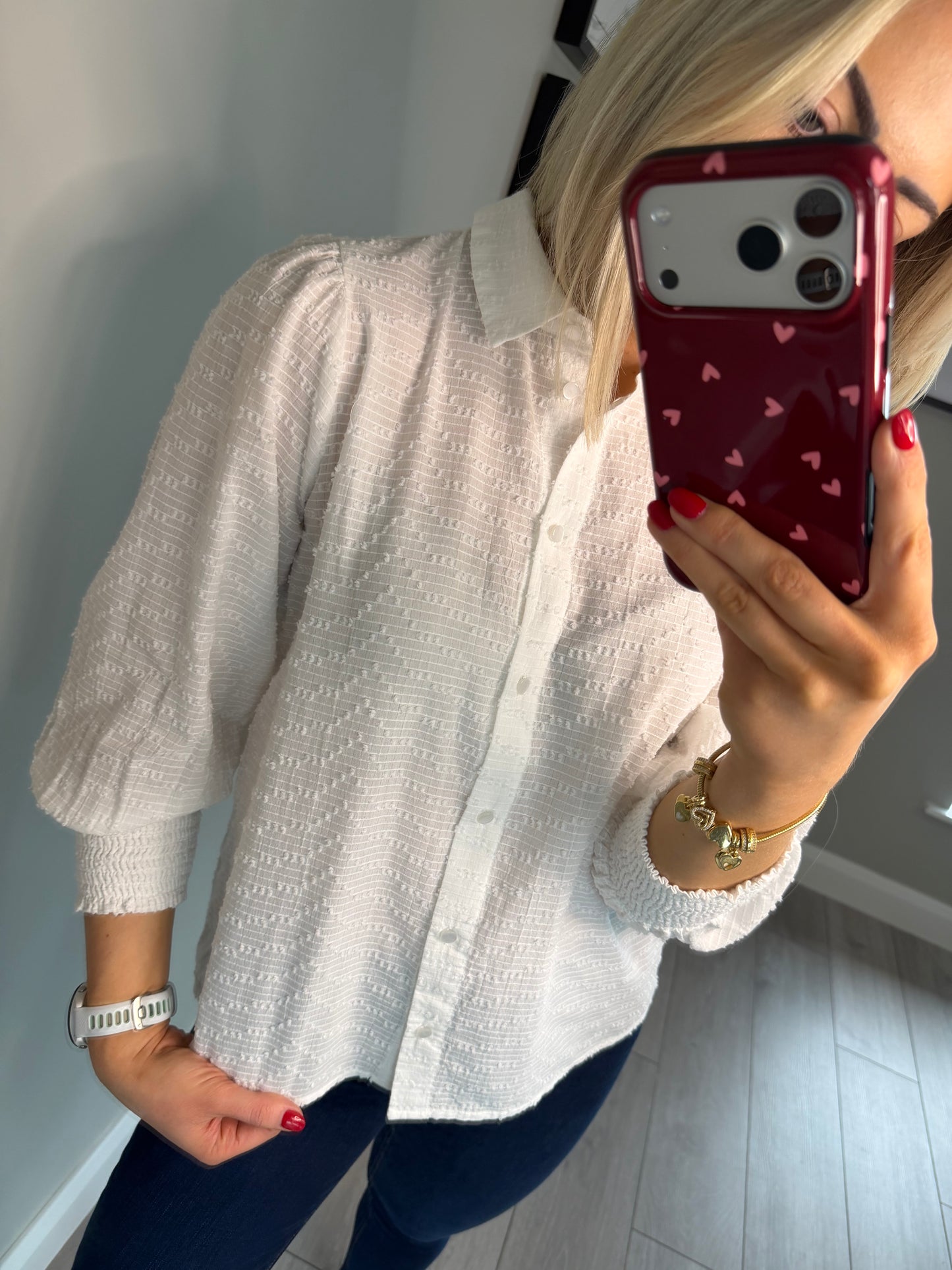 Kaffe KApenelope Chalk Woven Shirt
