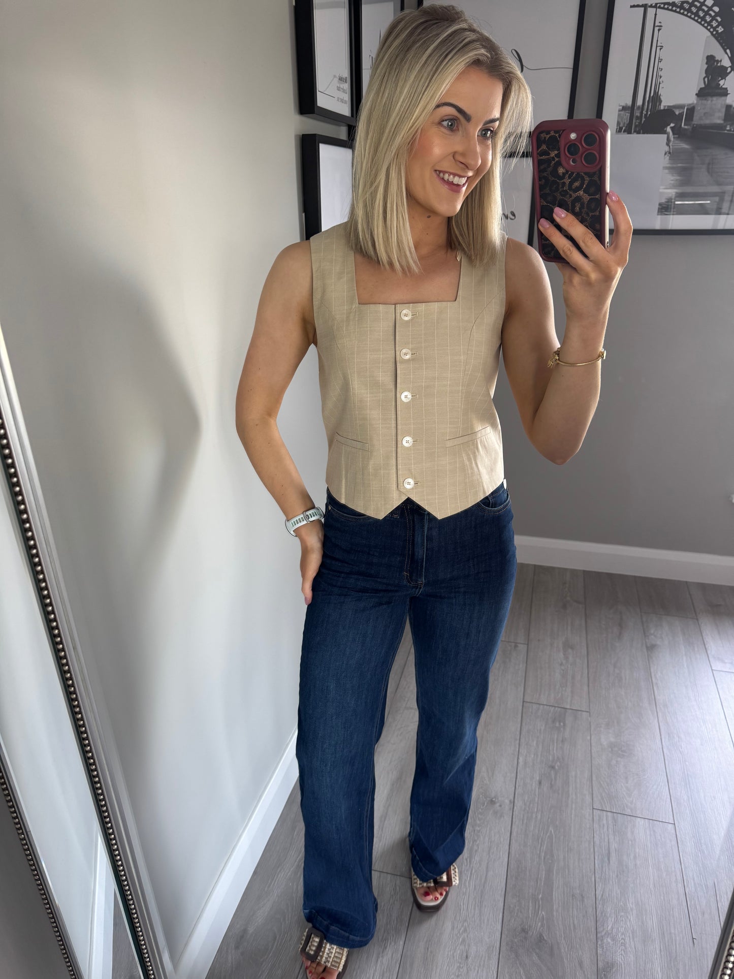 Rant & Rave Edlyn Sand Waistcoat