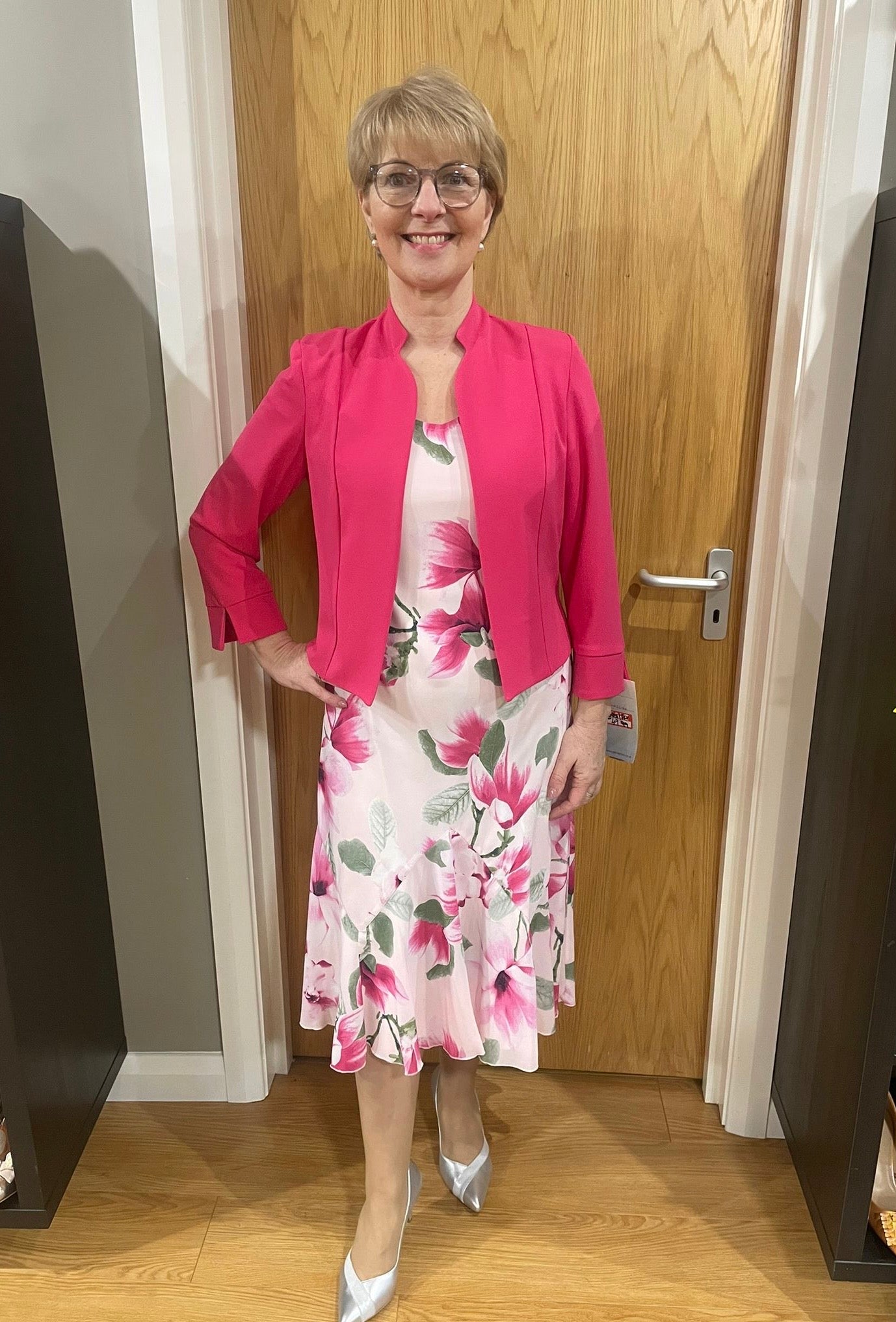 Glitz Cerise/Green Floral Two Piece