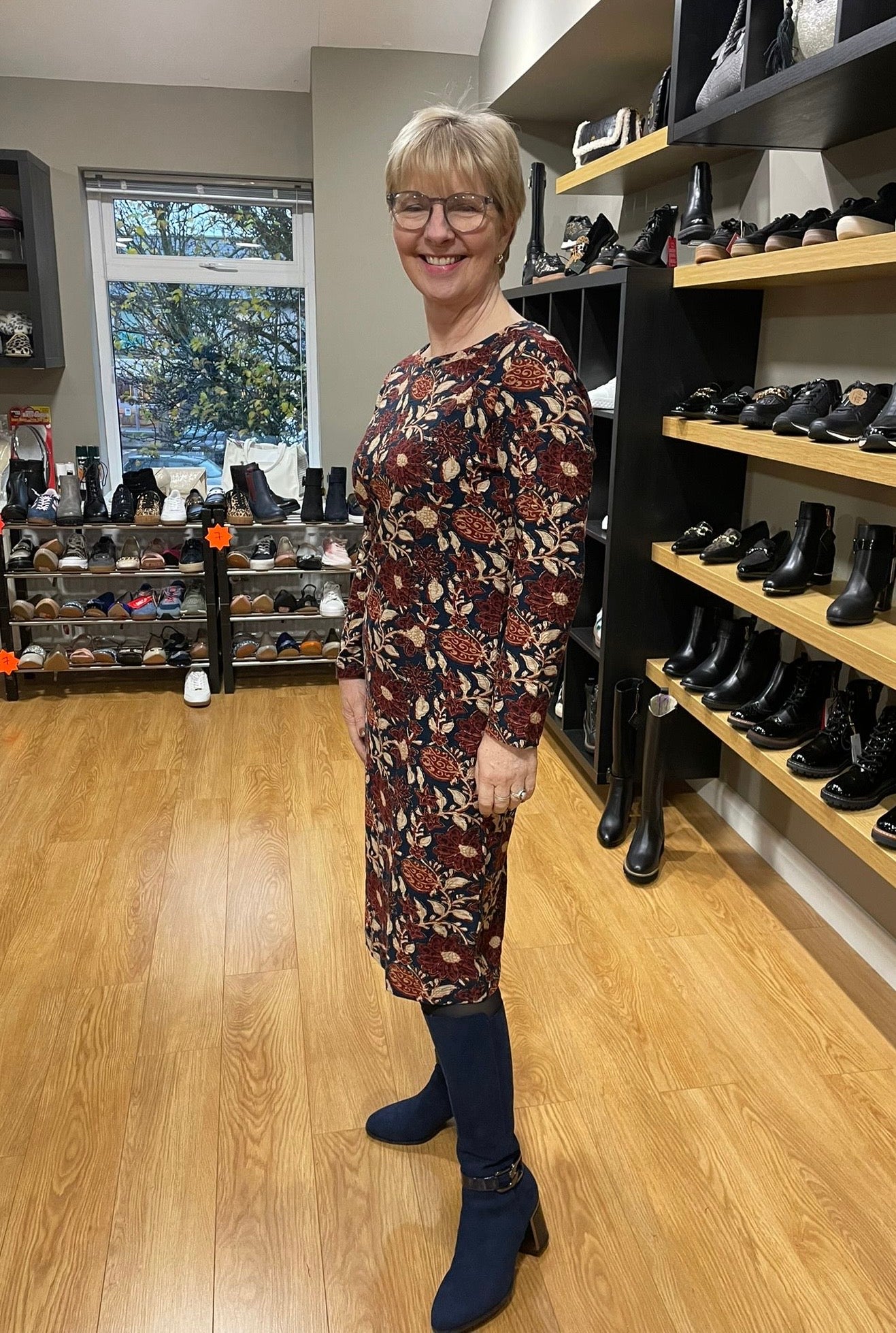 Adini Narita Teal Winter Garden Dress