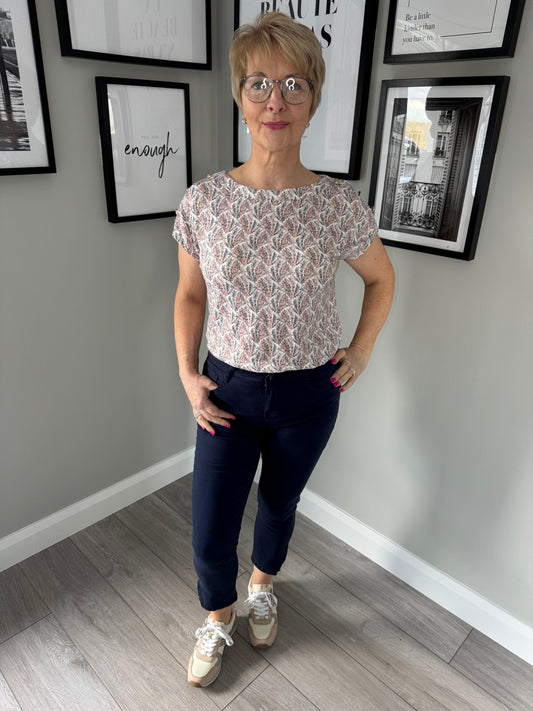 Kalisson Navy Zip Crop