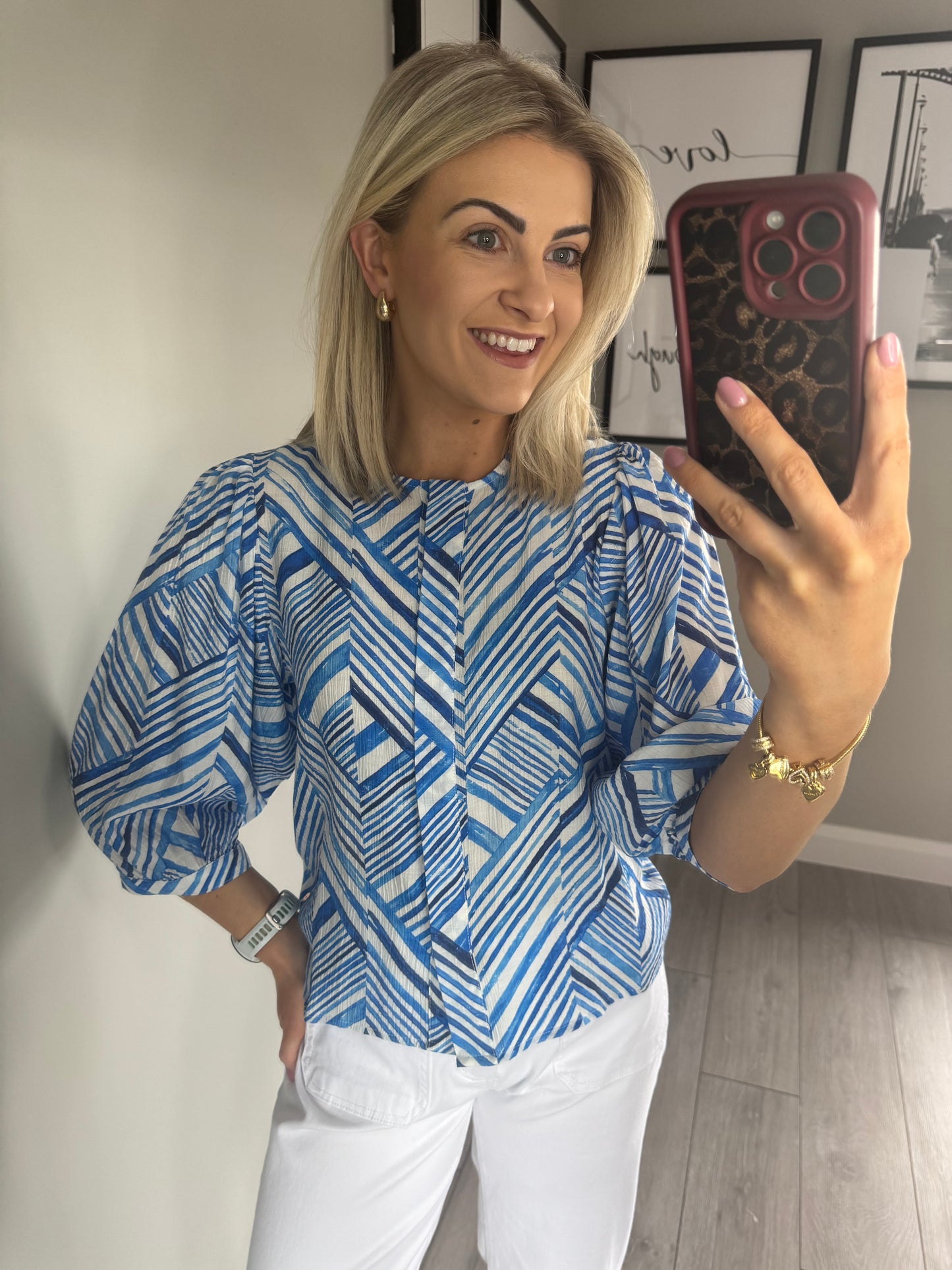 Rant & Rave Alexis Blue Blouse