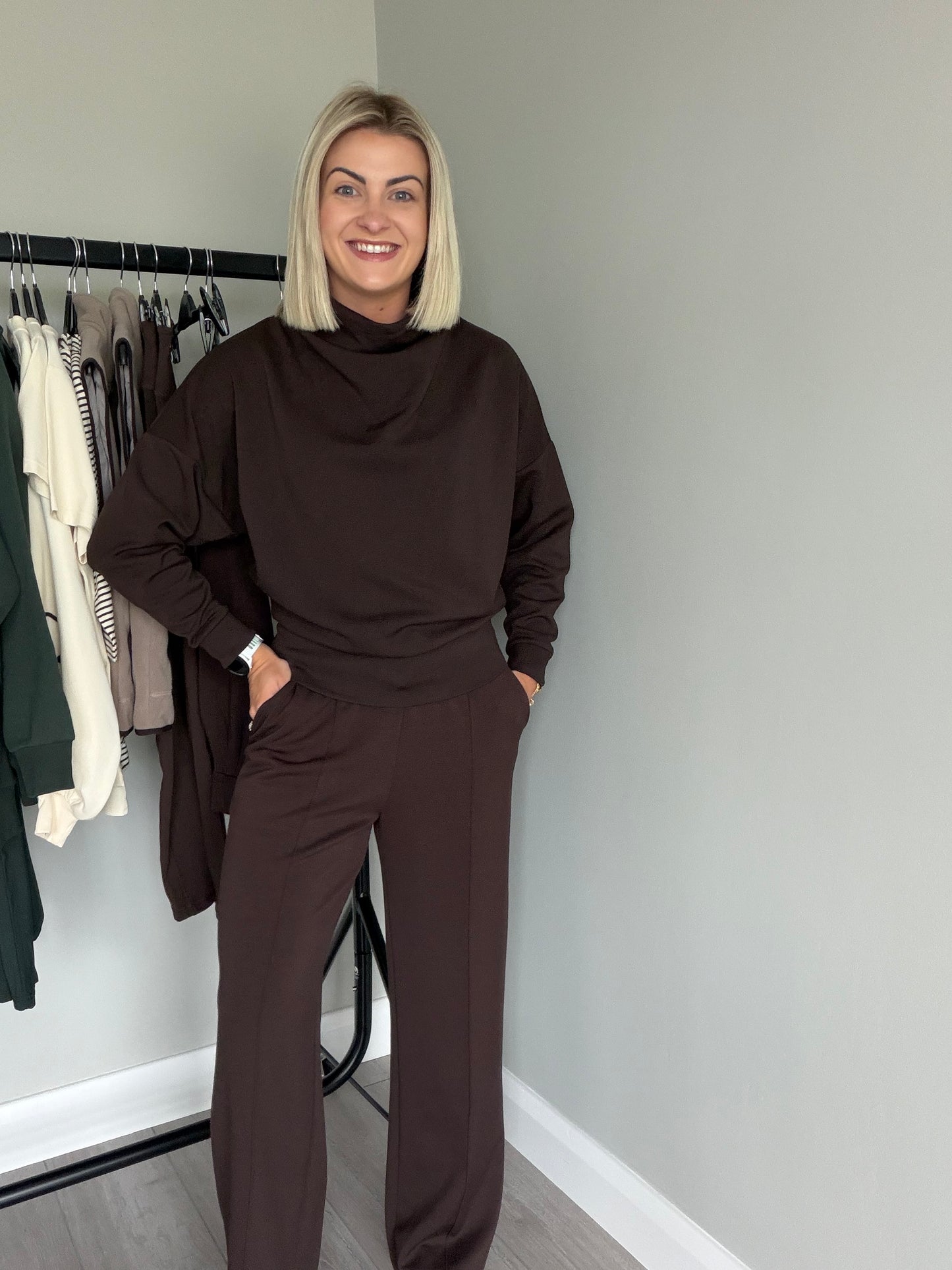 Relax & Renew Wren Chocolate Brown Jogger