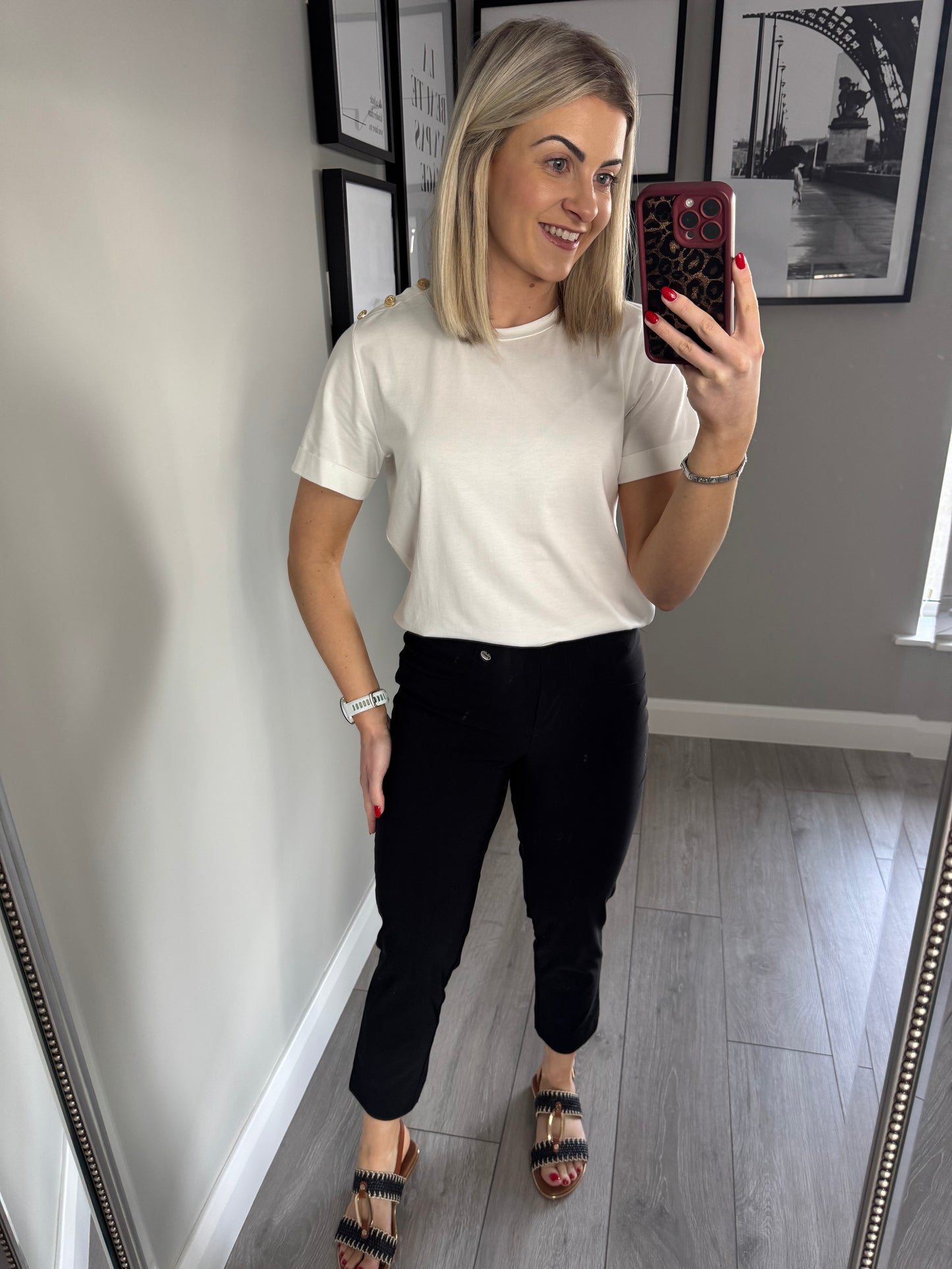 Pinns Black Pull On Ankle Grazers