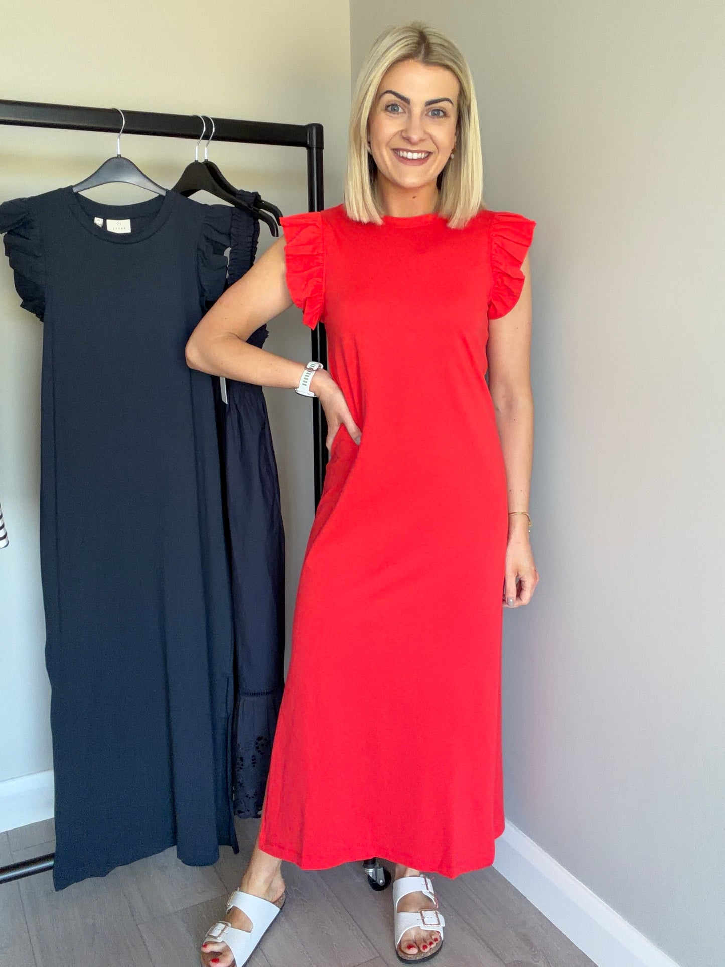 Kaffe KAceline Poppy Red Dress