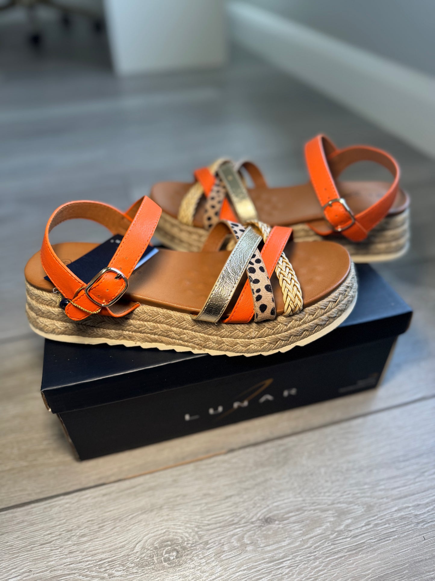 Lunar Flick Orange Sandal