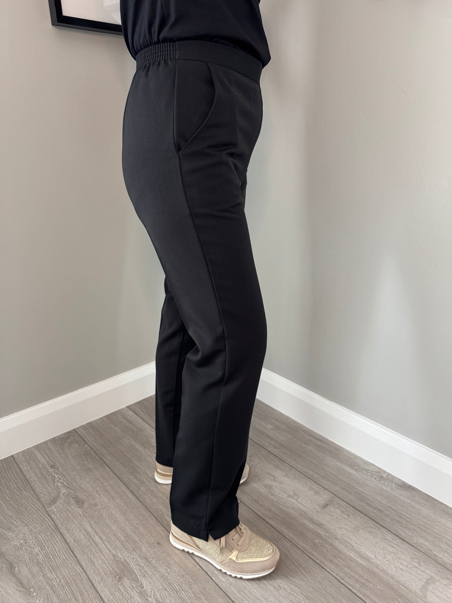 Black Elasticated Trousers