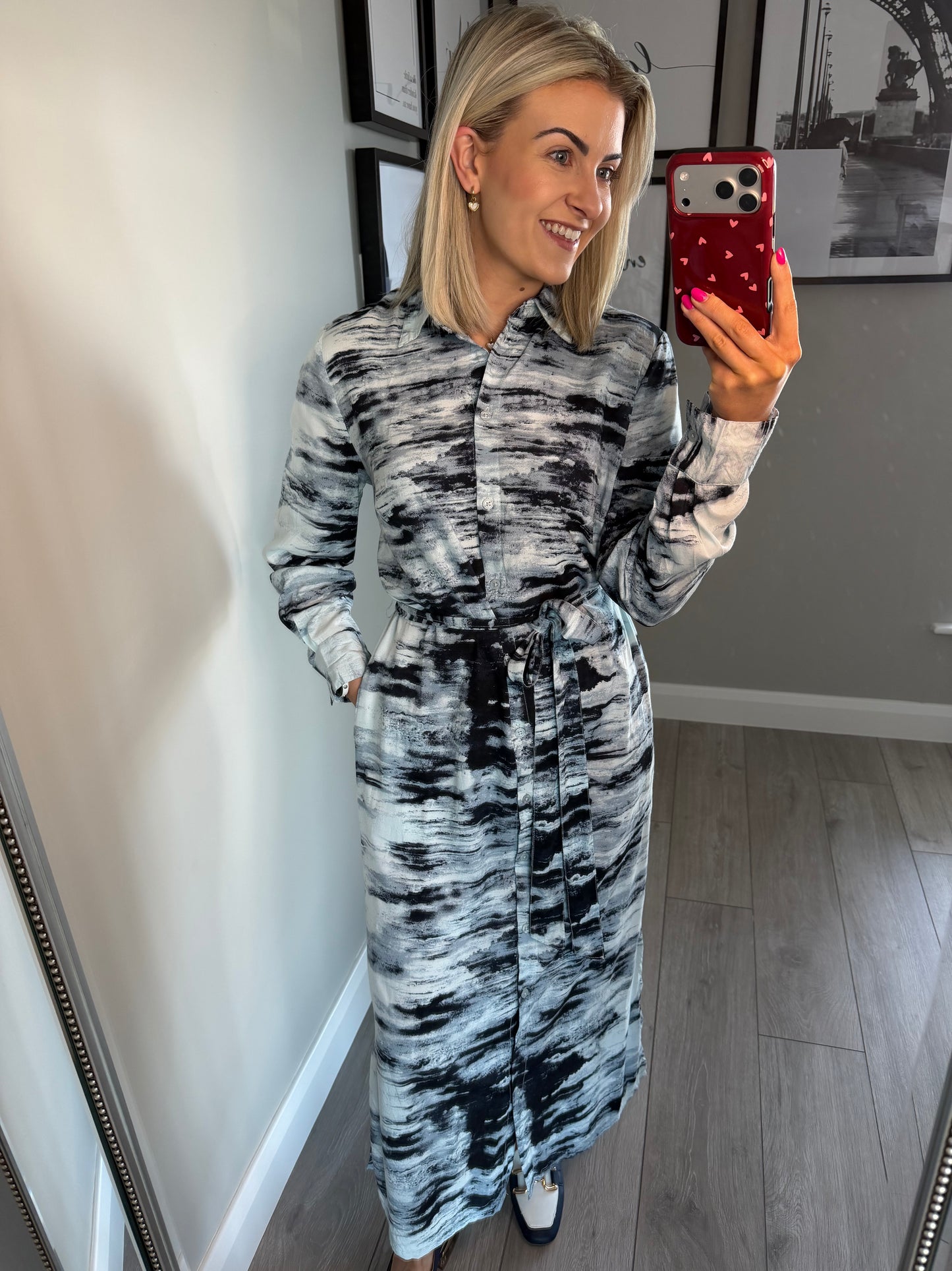 Kaffe KAkeri Nantucket/Midnight Shirt Dress
