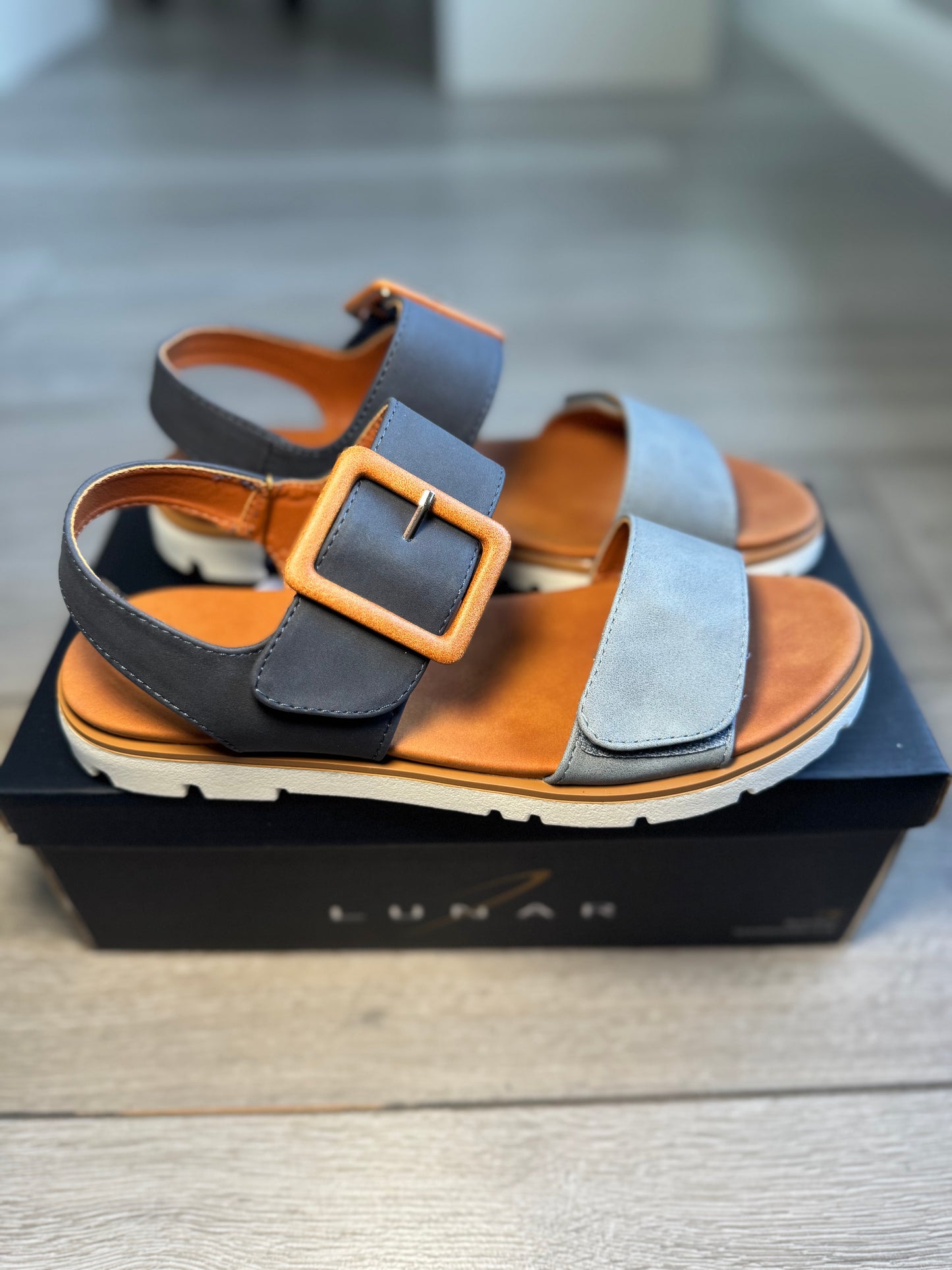 Lunar Gabby Navy/Blue Sandal