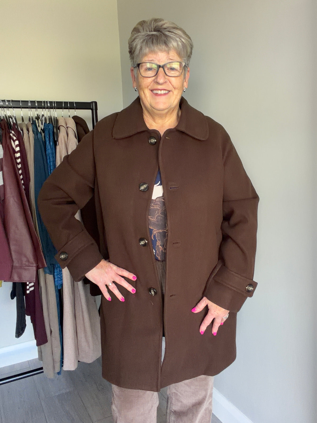 Rant & Rave Georgia Chocolate Brown Coat