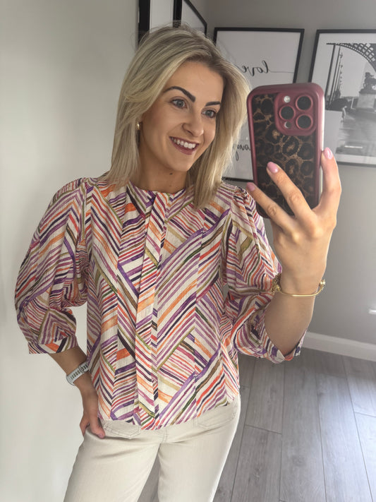 Rant & Rave Alexis Purple Blouse