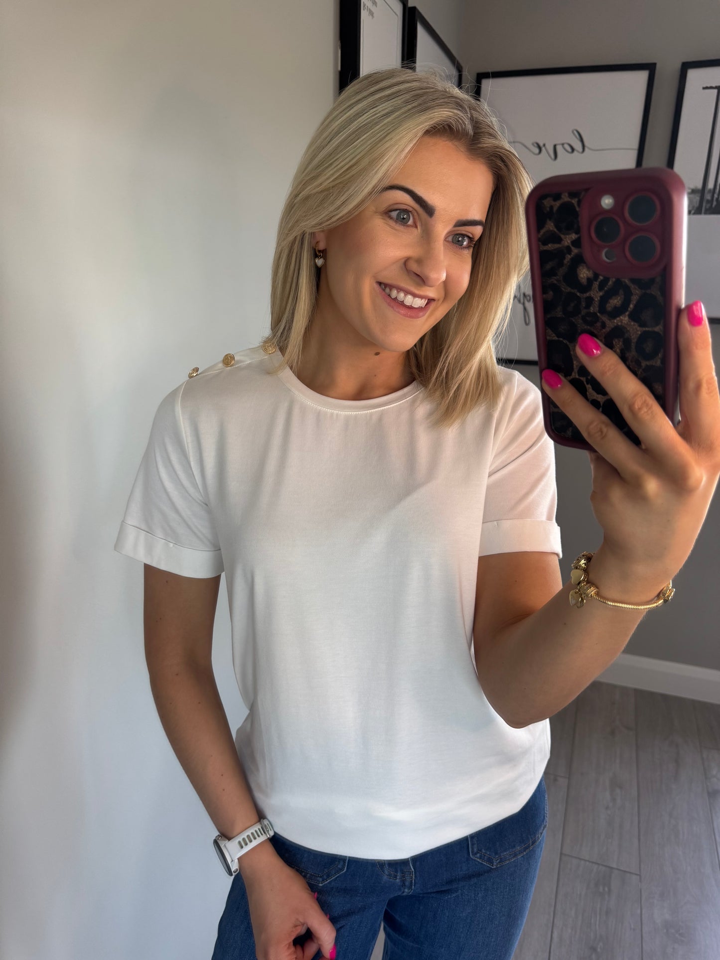 Yest White/Gold Top