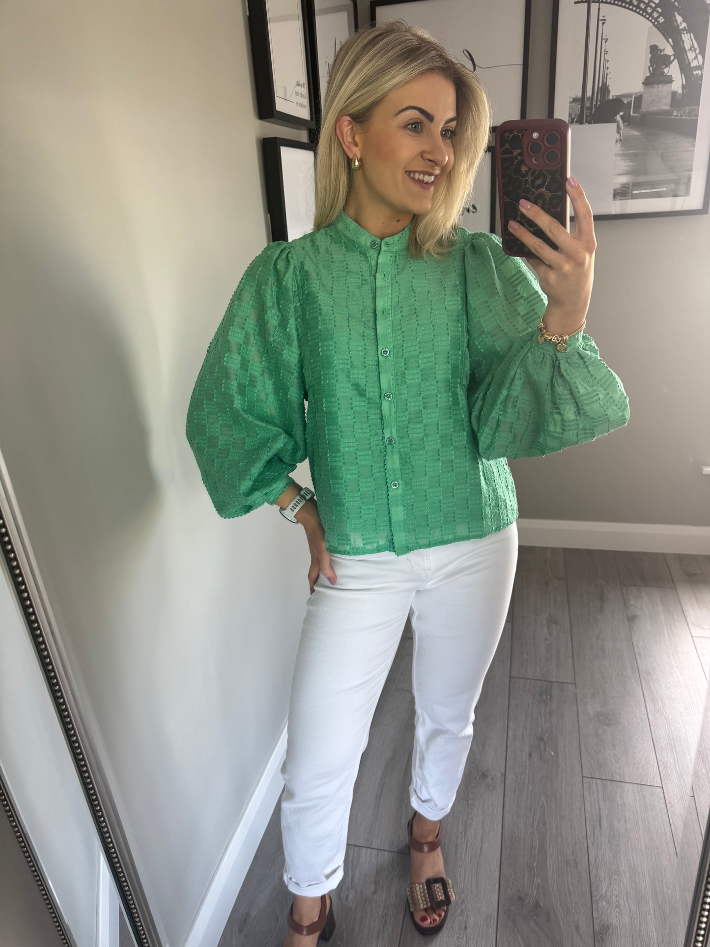 Rant & Rave Zuri Green Blouse
