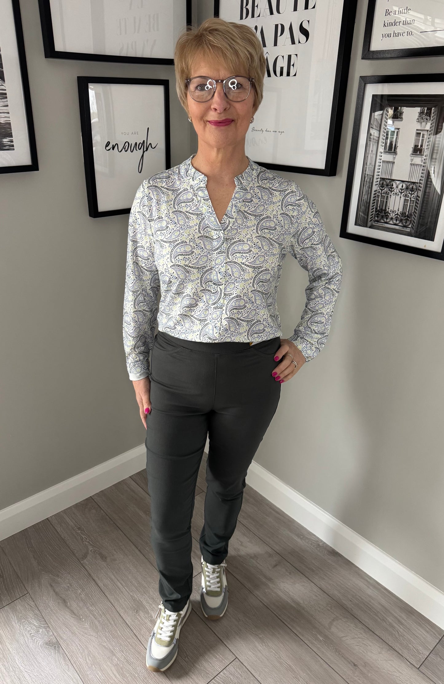 Classic Khaki Bengaline Pull On Trousers