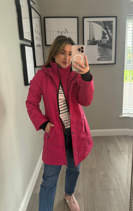 Relax & Renew Camilla Cerise Pink Coat