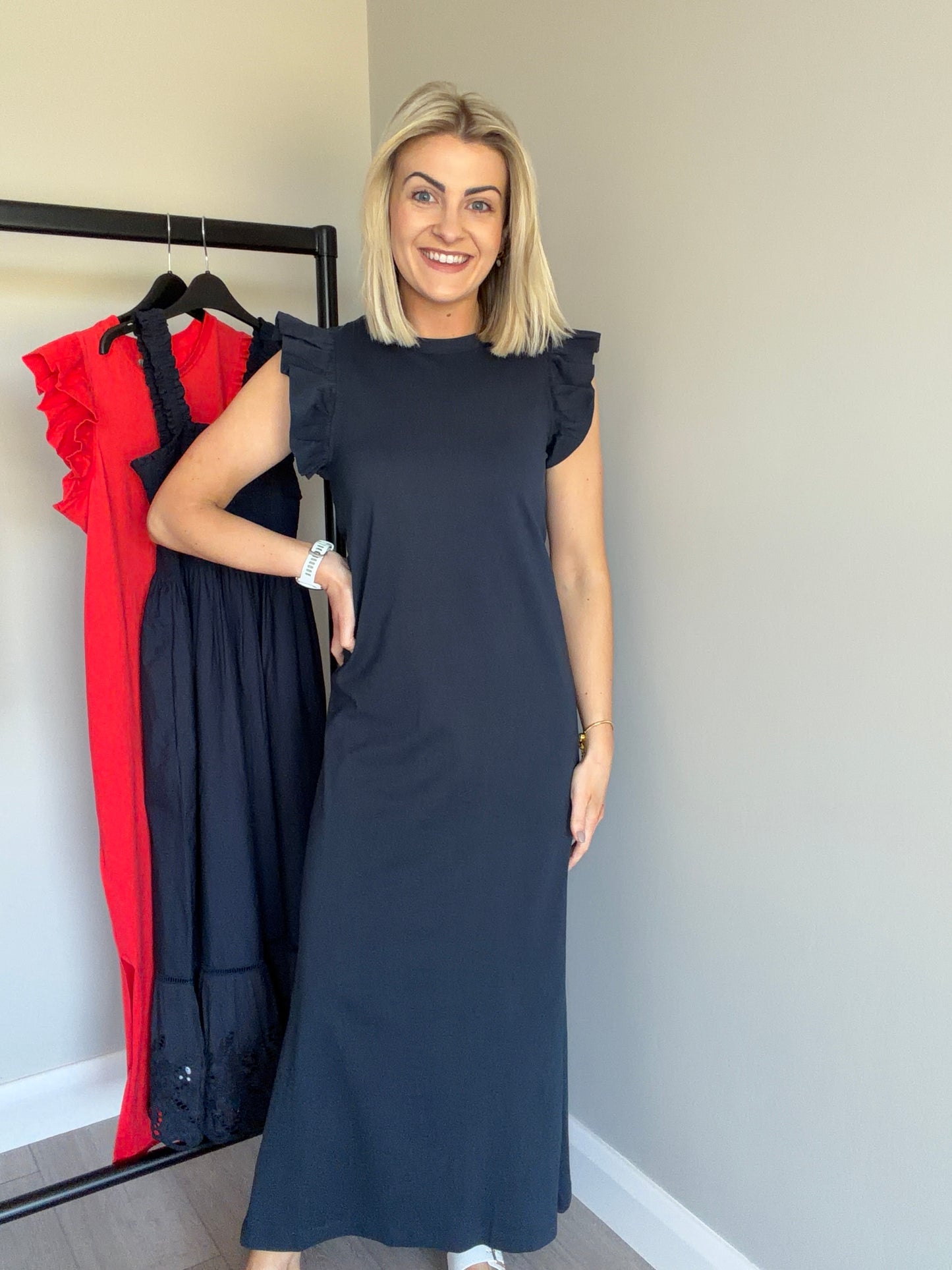 Kaffe KAceline Navy Dress
