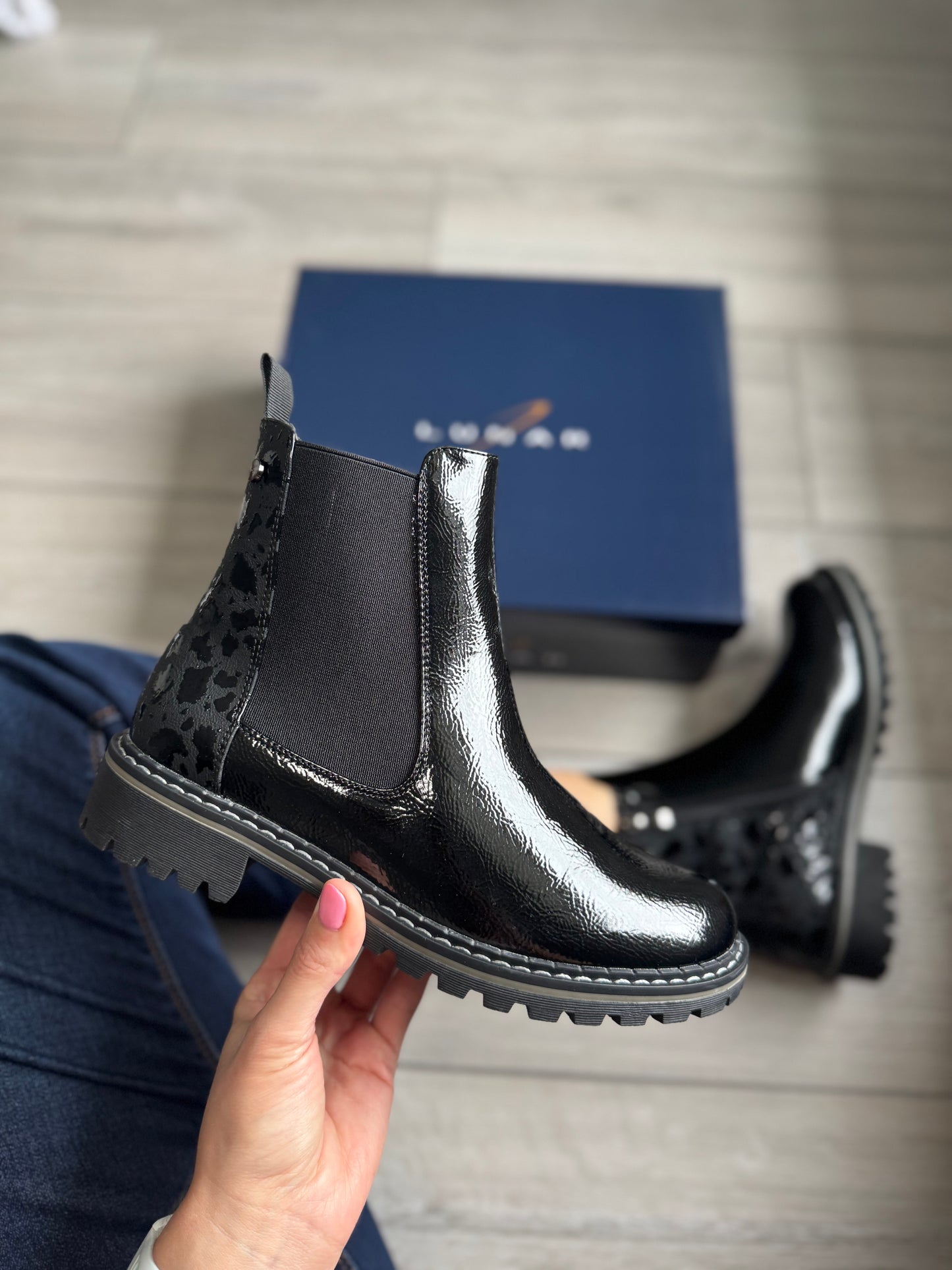 Lunar Bessy Black Ankle Boot