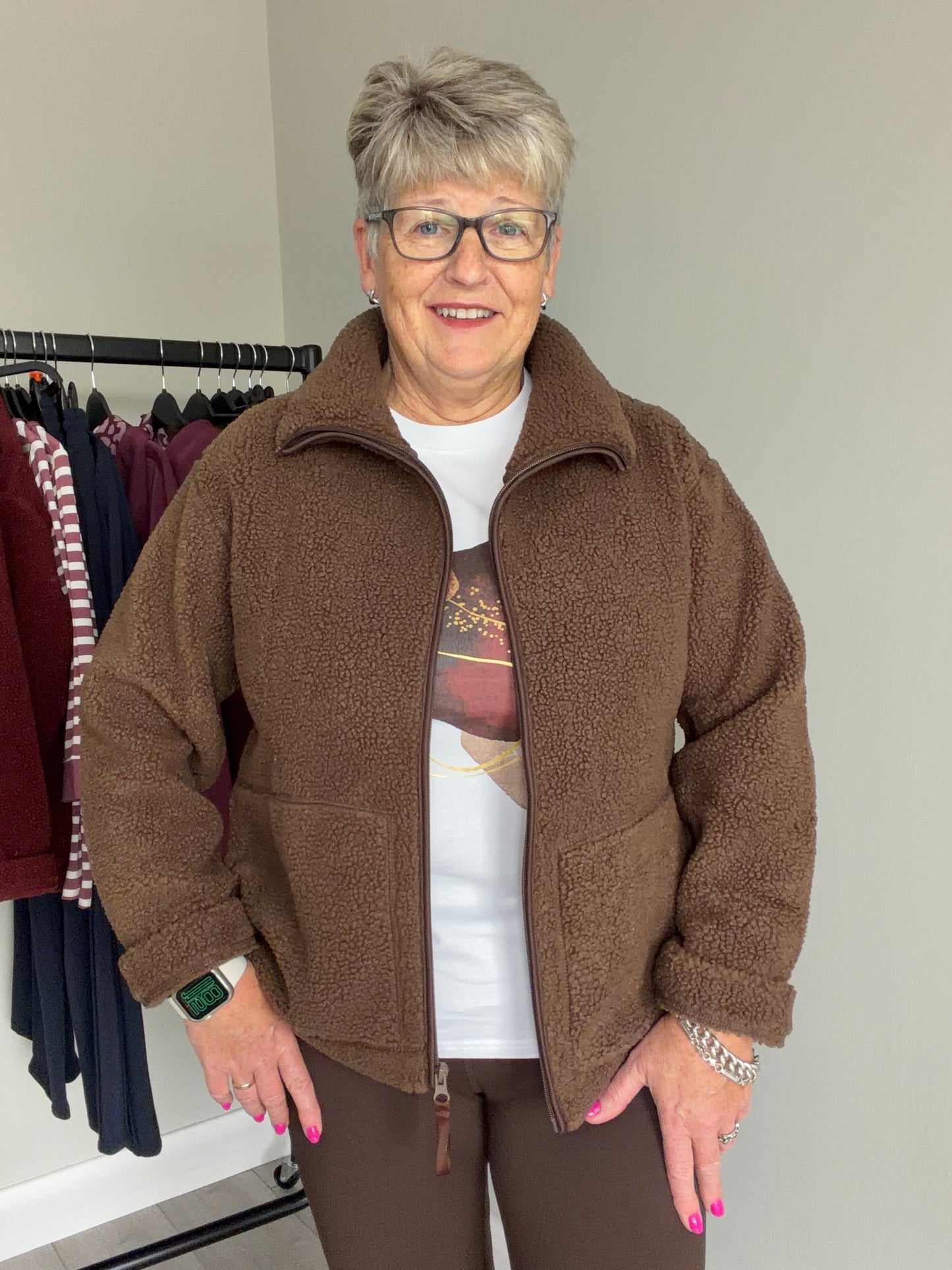 Brown Zip Fleece