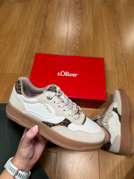 S.Oliver Beige/Leopard Trainer