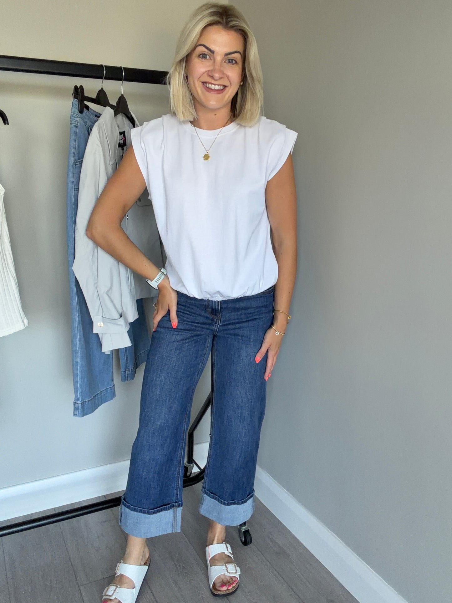 Rant & Rave Claire Mid Wash Turn Up Jean