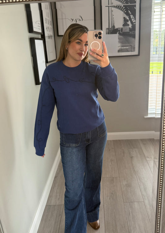 Relax & Renew Abbie Blue Sweater