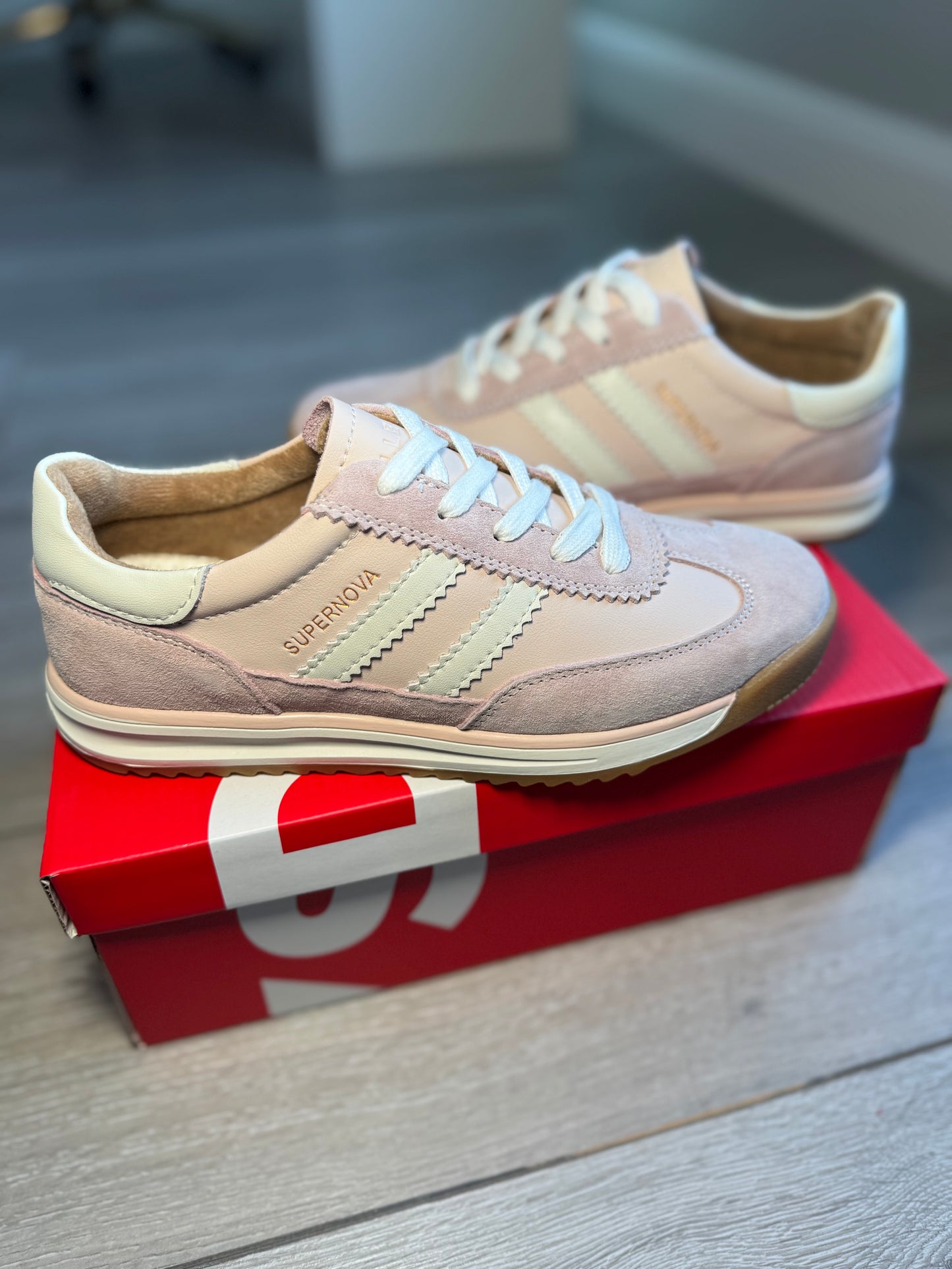Drilleys Seventy Three Pale Blush Trainer