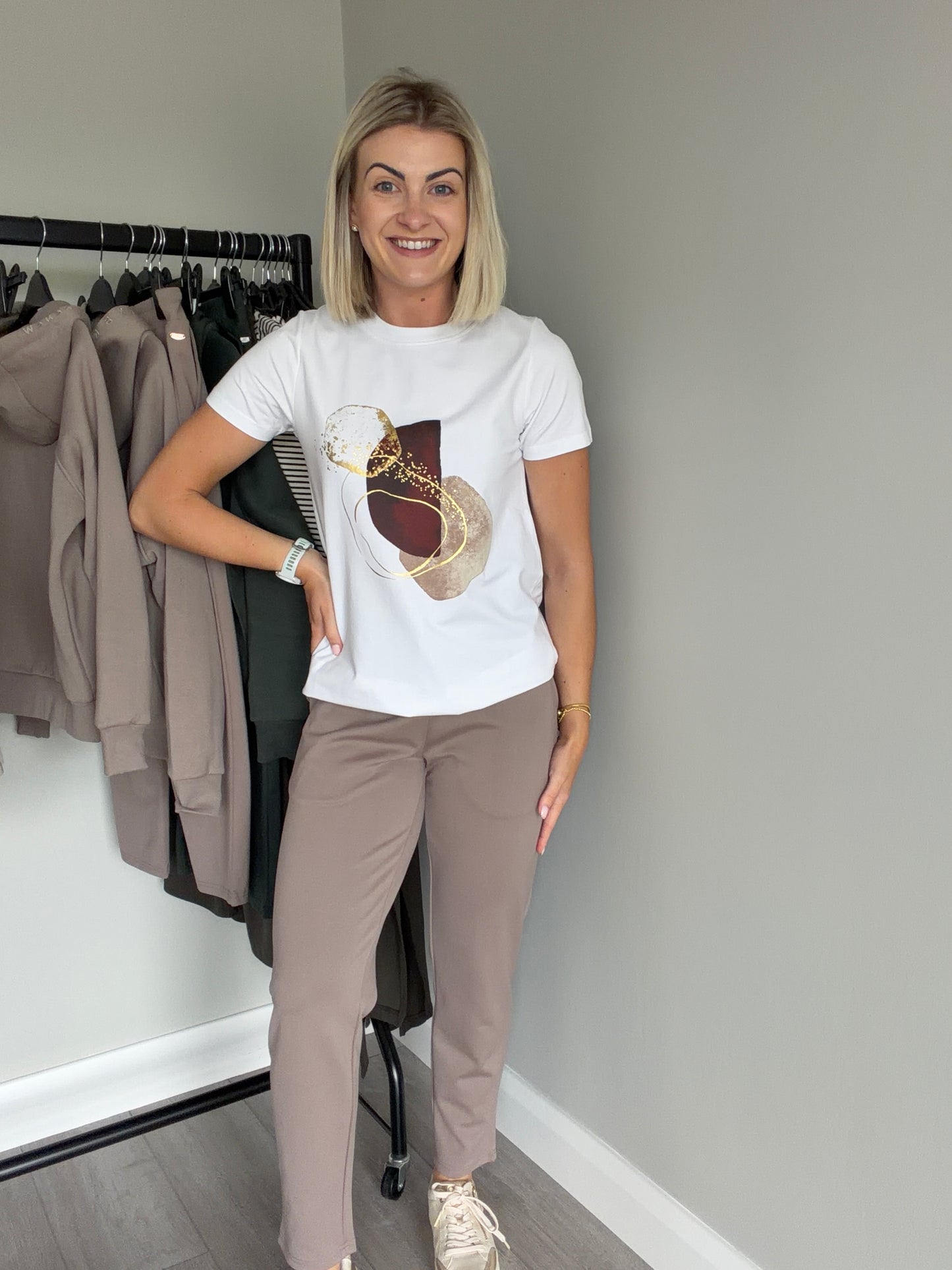 Relax & Renew Peyton Taupe Jogger