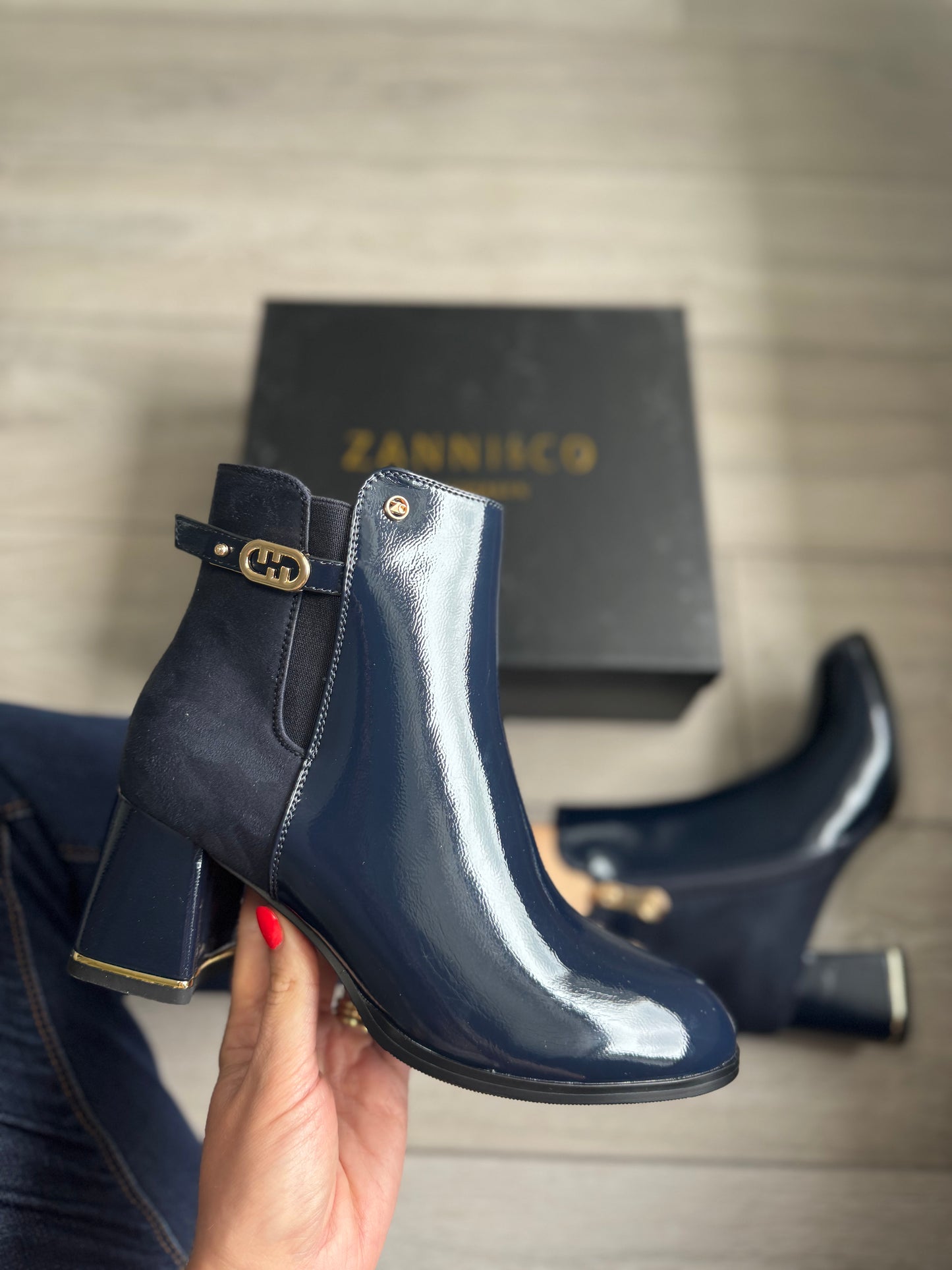 Zanni & Co Fuyang Cobalt Block Boot