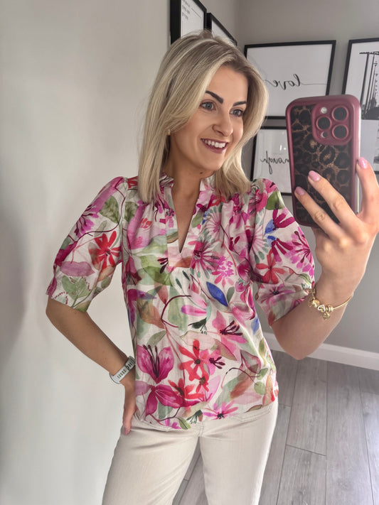 Rant & Rave East Pink Top