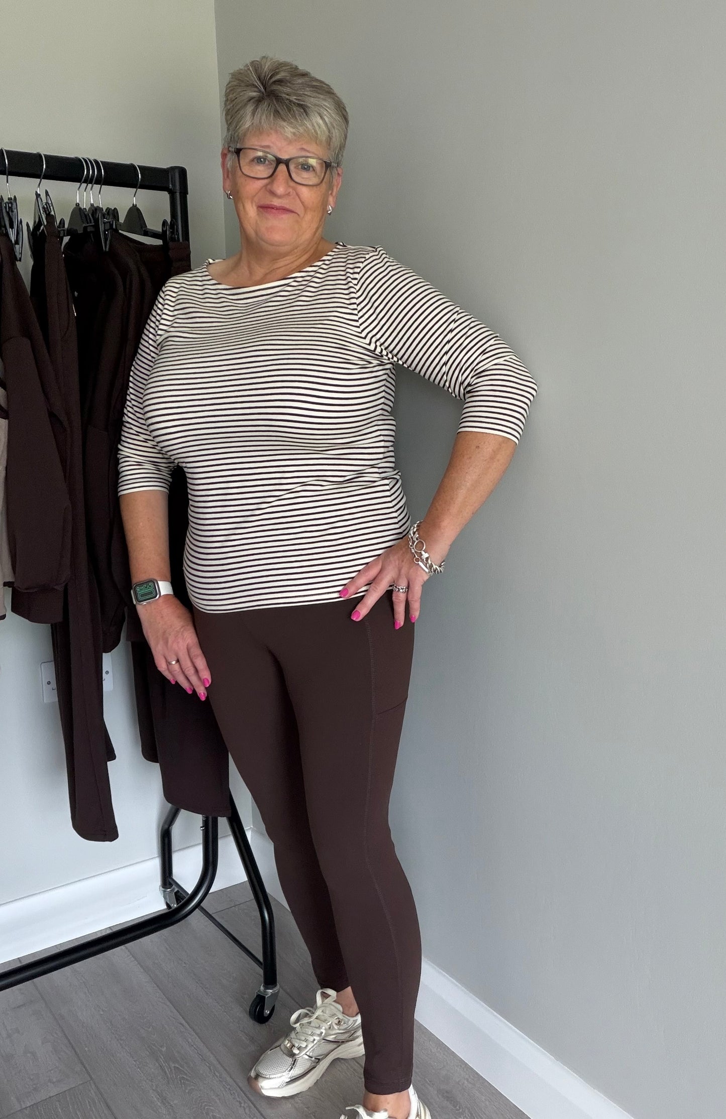 Relax & Renew Nessa Chocolate Brown Leggings