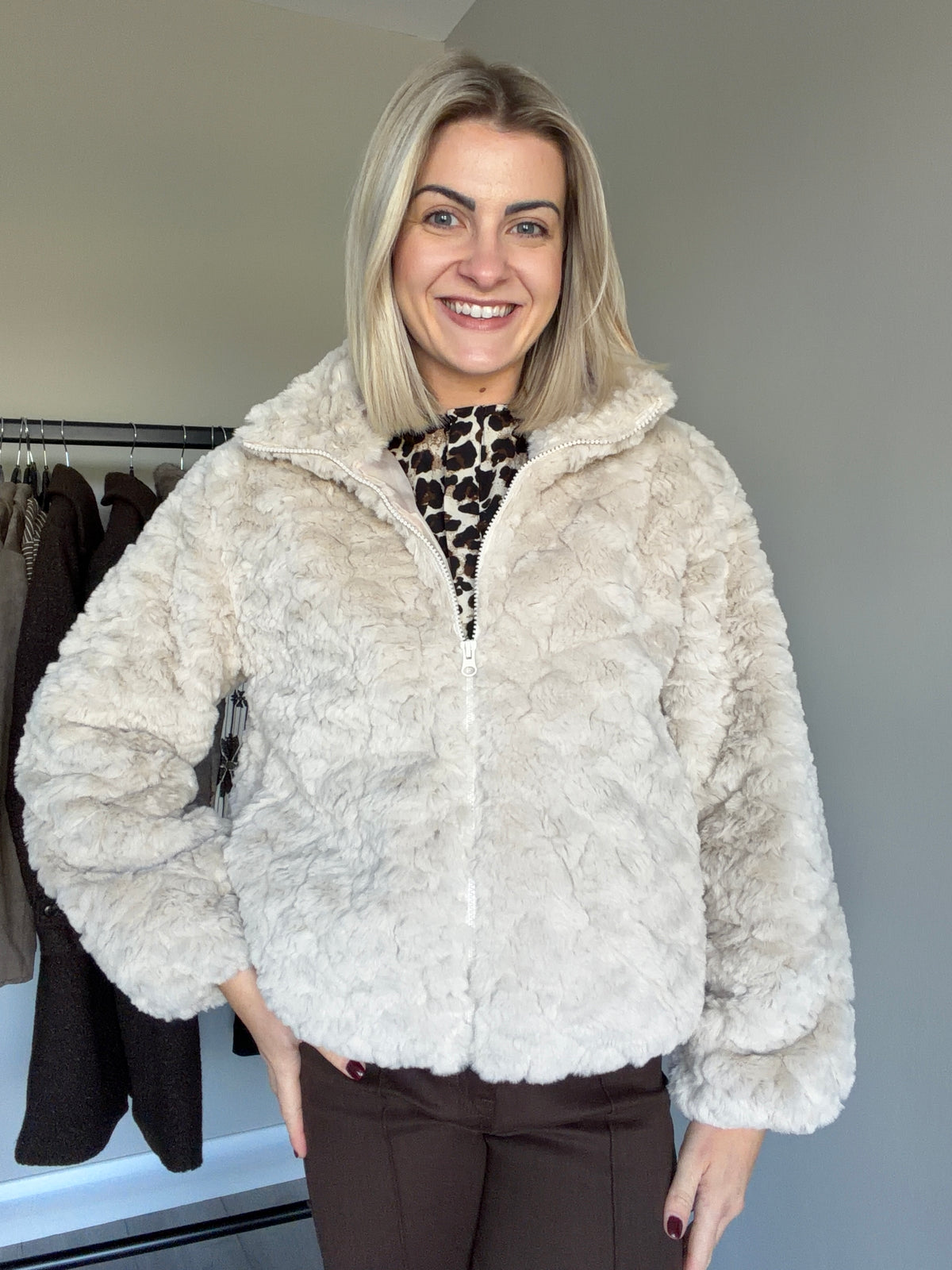Freequent Moonbeam Fur Jacket