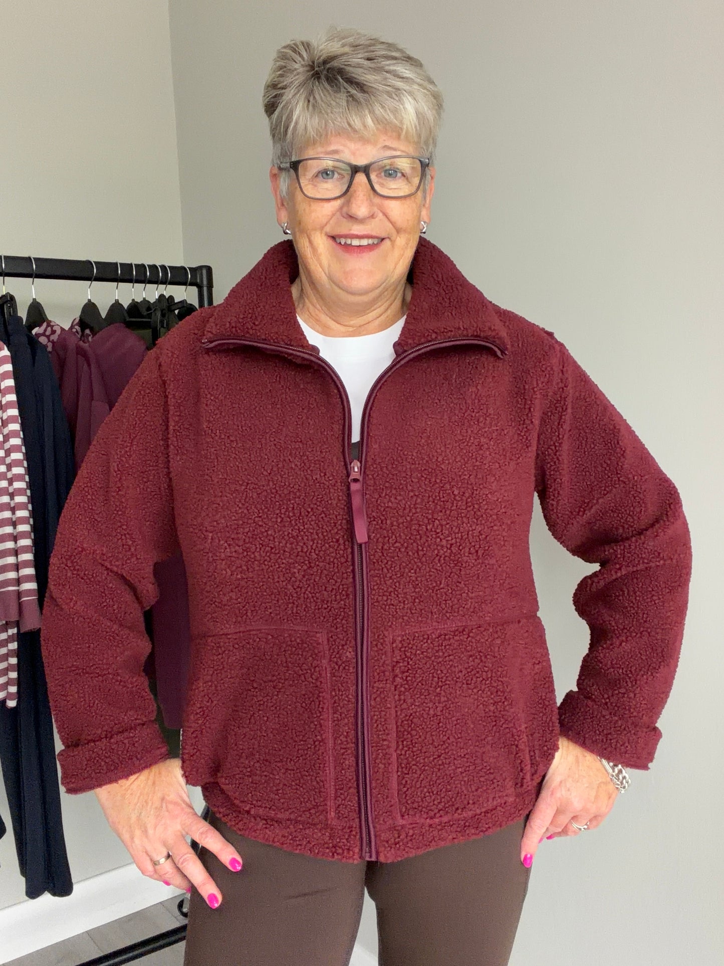 Merlot Zip Fleece