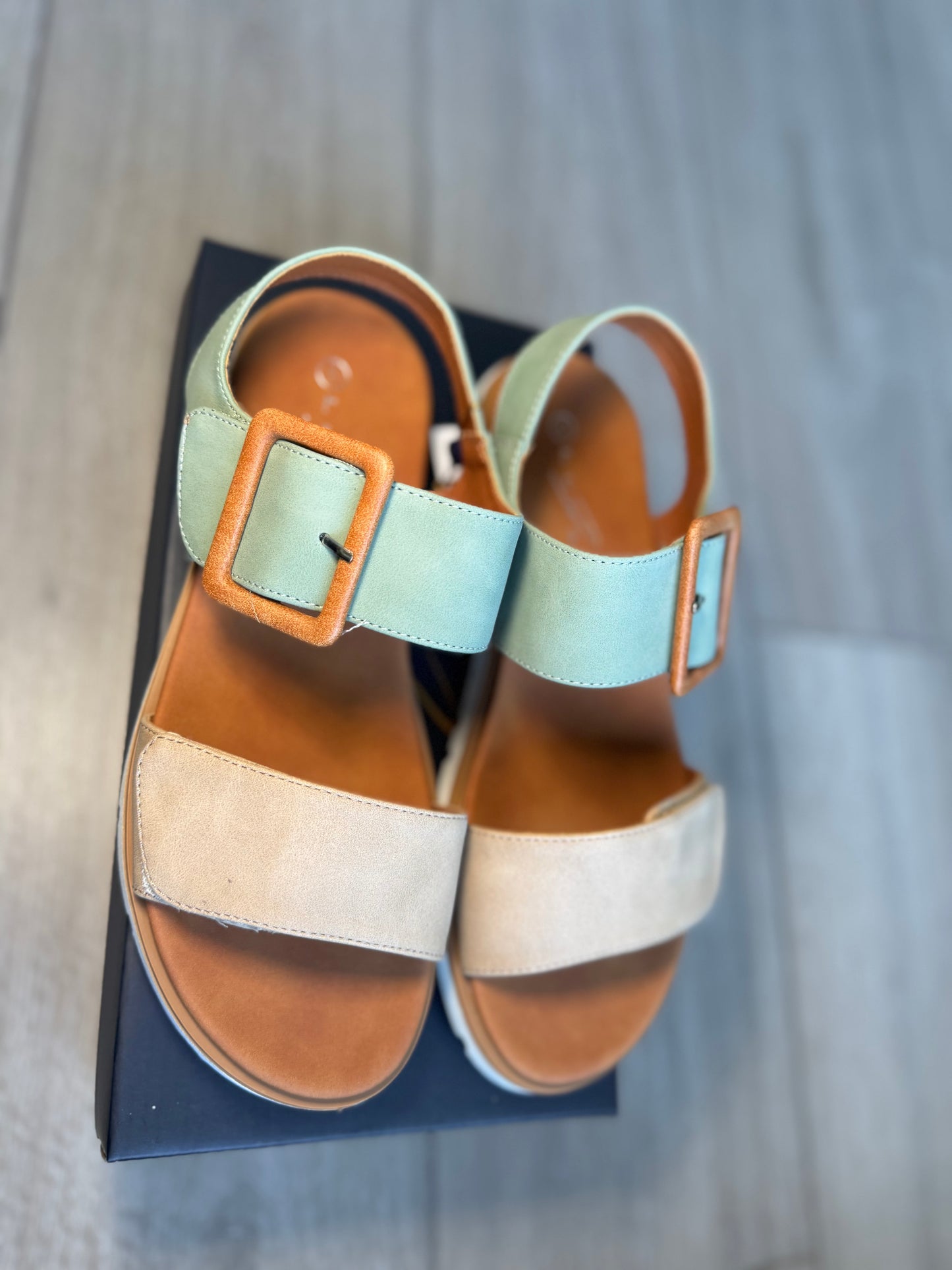 Lunar Gabby Mint/Beige Sandal
