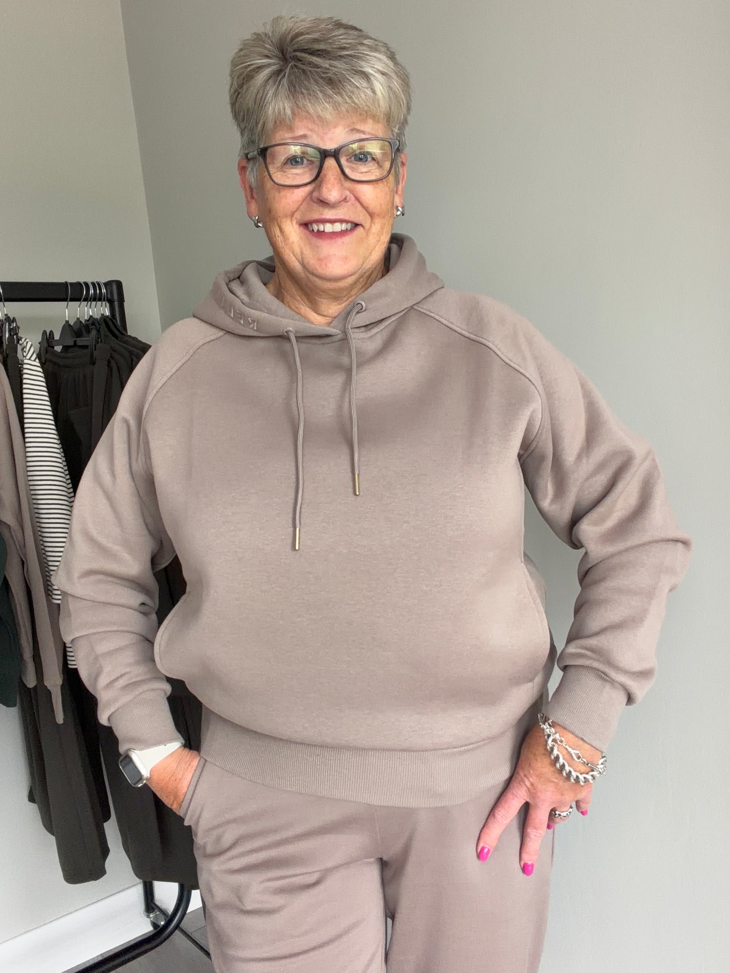 Relax & Renew Clio Taupe Hoody
